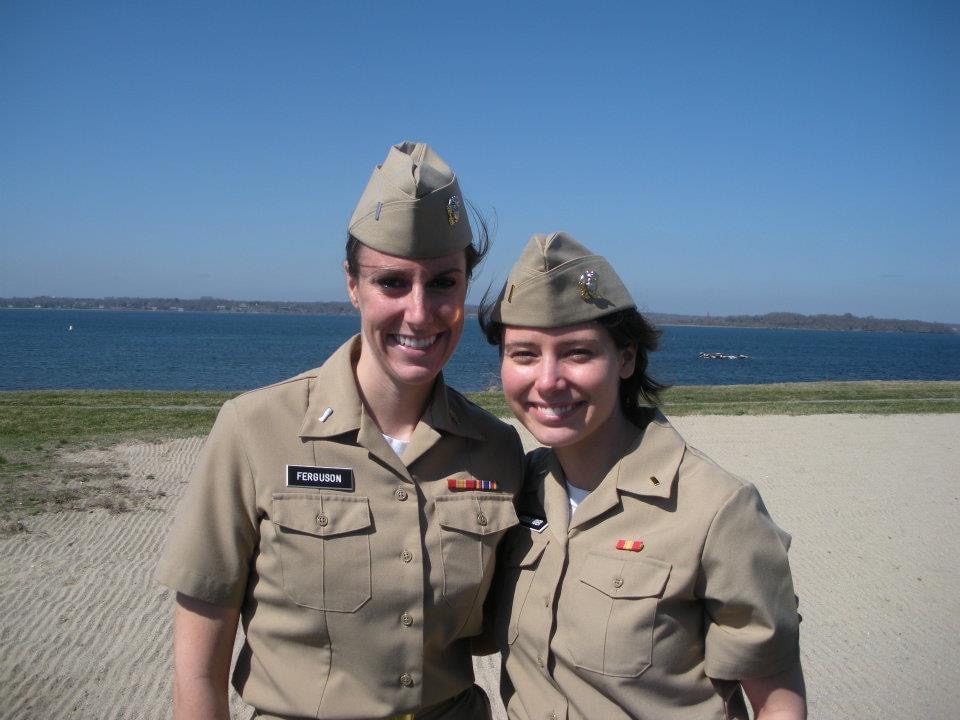 Maggie Goodlander in uniform